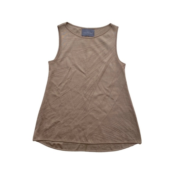 Pepa Pombo Tan Tone Knitted Tank Top Size M - Picture 1 of 4
